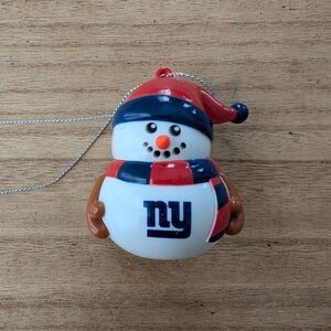 NY Giants Snowman Ornament